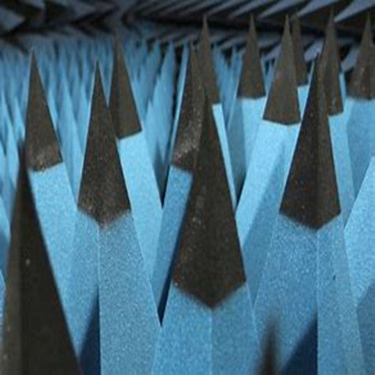 Polyurethane Magnetic RF Pyramid Absorber Foam Sheet Composite Electromagnetic Noise emc anechoic chamber rf shielding room